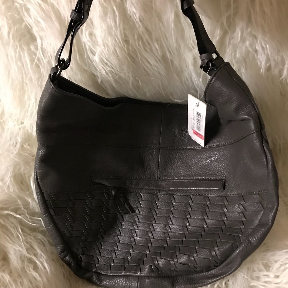 NWT The Sak Pewter Gray Handbag 100% Leather!